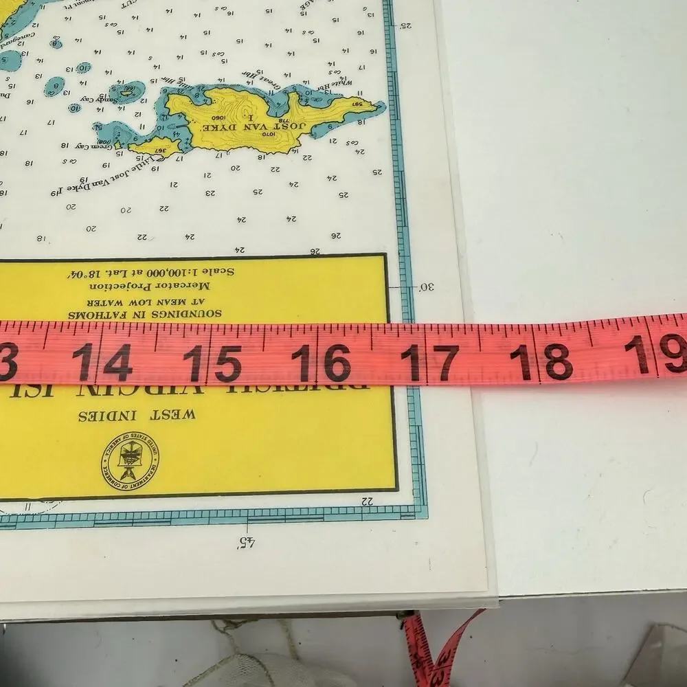 5 Navigation & Signal Placemats Virgin Islands Laminated USA VTG St John Tortola